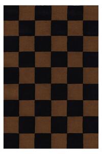 Koberec Pattern Rug, Large, Black / Brown Check, – Hem