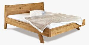Dubová manželská posteľ MARINA (vintage štýl 160 x 200 a 180 x 200)
