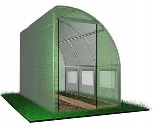 Záhradný fóliovník s rozmermi 4 x 1,5 x 2 m - polovičný