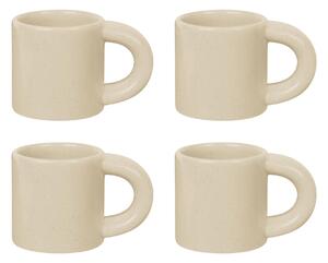 Sada hrnčekov na espresso Bronto, Sand, 4ks – Hem