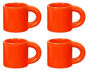 Sada hrnčekov na espresso Bronto, Orange, 4ks – Hem