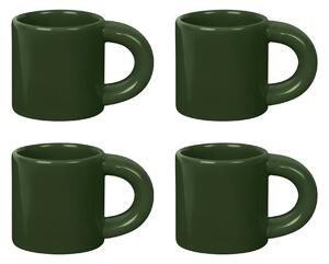Sada hrnčekov na espresso Bronto, Green, 4ks – Hem