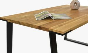 Dubový stôl LOFT ( 160 x 90 cm) AKCIA