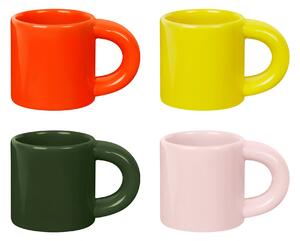 Sada hrnčekov na espresso Bronto, Multi, 4ks – Hem
