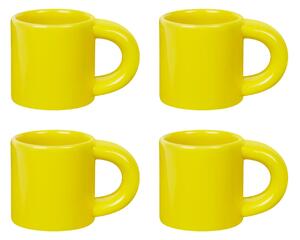 Sada hrnčekov na espresso Bronto, Yellow, 4ks – Hem