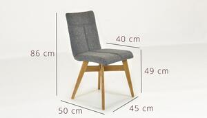 Jedálenska stolička ARONA tmavá sivá - nórsky dizajn 9019