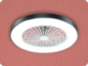 ACA Lighting ACA Stropný SMART ventilátor 22W, 6 rýchlostí, 50dB, LED 36W CCT, čierny [FANOKBL20G]