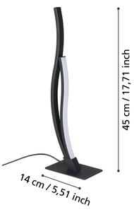Eglo 901208 - LED Stolná lampa GRISOLIA LED/12W/230V 4000K čierna