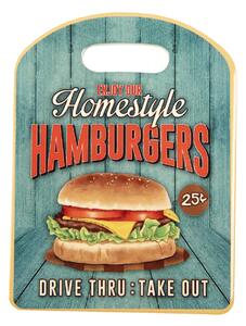 Doska na krájanie HAMBURGERS keramika