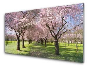 Nástenný panel  Chodník stromy príroda 100x50 cm