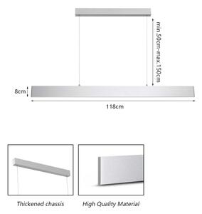 Brilagi - LED Stmiev. luster na lanku SLIMLINE LED/40W/230V 3000-6000K strieborná +DO