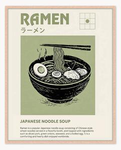Ručne vyrobená nástenná dekorácia v ráme Ramen