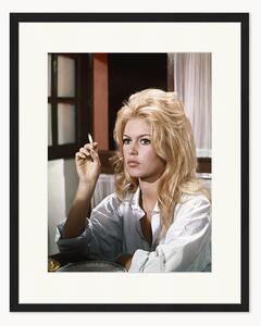 Ručne vyrobená zarámovaná fotografia Brigitte Bardot