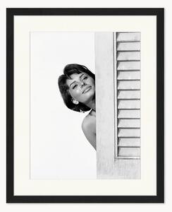 Ručne vyrobená zarámovaná fotografia Sophia Loren