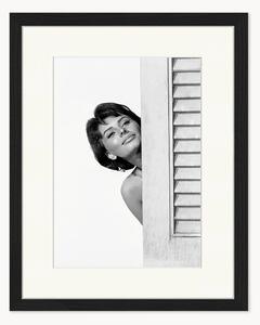 Ručne vyrobená zarámovaná fotografia Sophia Loren