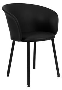 Jedálenská stolička Kendo, Black Leather – Hem