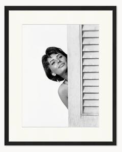 Ručne vyrobená zarámovaná fotografia Sophia Loren