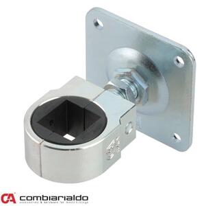 COMBI ARIALDO SNC záves nastaviteľný M22 na upnutie štvorhranu 30x30mm, platňa 100x100mm