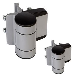 LOCINOX ® LOCINOX® DINO dvojložiskový záves 180°, nastaviteľný 2D, hliníkový kryt, voliteľná farba RAL