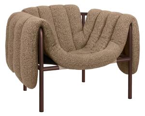 Kreslo Puffy, Sawdust / Chocolate Brown – Hem