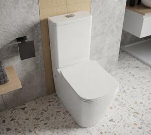 Erga Jotta, WC kombi misa 640x365x820 mm, Rimless + toaletné sedadlo, biela lesklá, ERG-V03-JOTTA-RIM-WH
