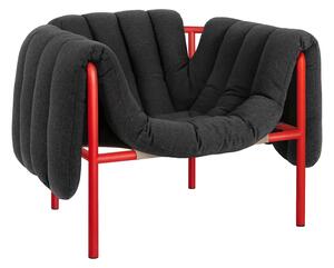 Kreslo Puffy, Anthracite / Traffic Red – Hem