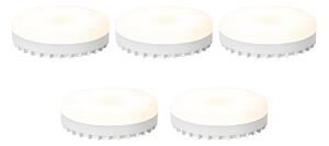 Sada 5 inteligentných stmievateľných LED žiaroviek GX53 Opál 9W 806 lm 2700-6500K