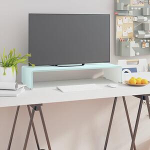TV stojan/stojan pod monitor, sklo, zelený 70x30x13 cm