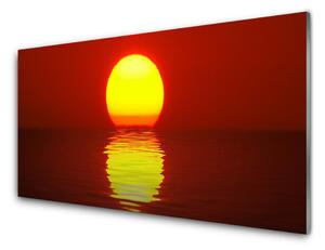 Obraz na skle Západ slnka krajina 120x60 cm 2 Prívesky