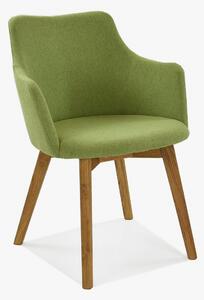 Jedálenska stolička s podrúčkami BELLA ,orion 110 zelená