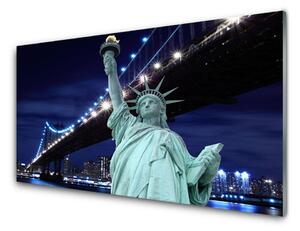 Obraz na akrylátovom skle Most socha slobody 140x70 cm 4 Prívesky