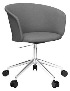 Stolička Kendo 5-star Castors, Grey, Hliník – Hem