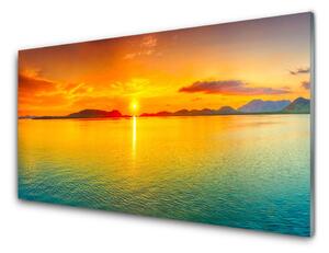 Obraz na skle More slnko krajina 100x50cm