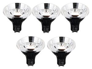 Sada 5 ks Inteligentná stmievateľná LED žiarovka GU10 AR70 6W 500lm 2200-6500K