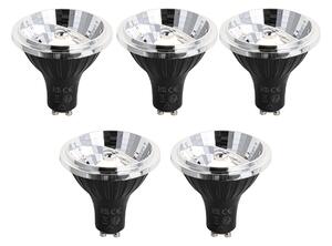 Sada 5 ks GU10 Stmievateľná LED žiarovka 70mm 6.5W 600LM 3000K