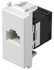 TEM KM39 | Zásuvka KS kat. 6 SCH RJ45 1M Farba: Polárna biela