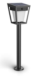 Philips 8720169362147 UltraEfficient Nissa solárne stojanové svietidlo/stĺpik zapichovací so senzorom LED V490mm + hrot203mm 1,8W/250/25lm 3000K IP44 čierna
