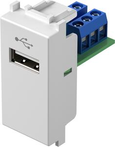 TEM KM51 | Usb zásuvka 1M Farba: Polárna biela