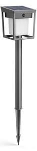 Philips 8720169362109 UltraEfficient Blaise solárne stojanové svietidlo/stĺpik zapichovací so senzorom LED V490mm + hrot203mm 1,5W 250/20lm 3000K IP44 antracitová