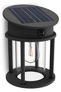 Philips 8720169361928 UltraEfficient Geri solárne nástenné svietidlo so senzorom LED 3,2W/500lm 4000K IP44 antracitová
