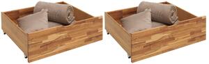 SADA ZÁSUVIEK POD POSTEĽ, 83/29/68 cm, divoký dub Carryhome - Postele
