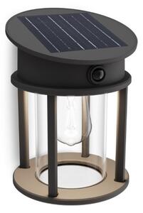 Philips 8720169361928 UltraEfficient Geri solárne nástenné svietidlo so senzorom LED 3,2W/500lm 4000K IP44 antracitová