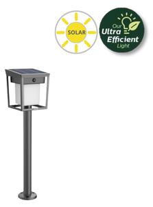 Philips 8720169362109 UltraEfficient Blaise solárne stojanové svietidlo/stĺpik zapichovací so senzorom LED V490mm + hrot203mm 1,5W 250/20lm 3000K IP44 antracitová