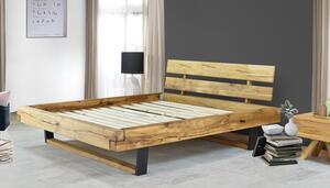 Manželská posteľ z dubu LAURA (drevené čelo)