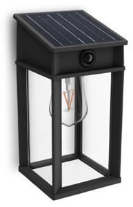 Philips 8720169361829 UltraEfficient Geri solárne nástenné svietidlo so senzorom LED 3,2W/500lm 2700K IP44 antracitová