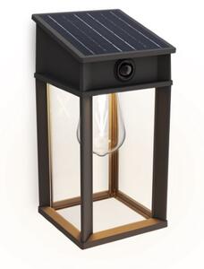 Philips 8720169361829 UltraEfficient Geri solárne nástenné svietidlo so senzorom LED 3,2W/500lm 2700K IP44 antracitová
