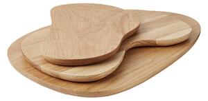 FERM LIVING Sada dosiek Cairn, sada 3 ks, Oak