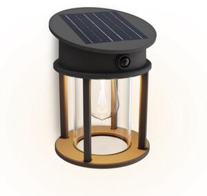 Philips 8720169361904 UltraEfficient Geri solárne nástenné svietidlo so senzorom LED 3,2W/500lm 2700K IP44 antracitová