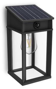 Philips 8720169361843 UltraEfficient Geri solárne nástenné svietidlo so senzorom LED 3,2W/500lm 4000K IP44 antracitová