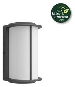 Philips 8720169351295 UltraEfficient Reese vonkajšie nástenné svietidlo LED 4,3W/800lm 2700K IP44 antracitová